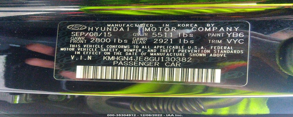 KMHGN4JE8GU130382 2016 HYUNDAI GENESIS photo no. 9
