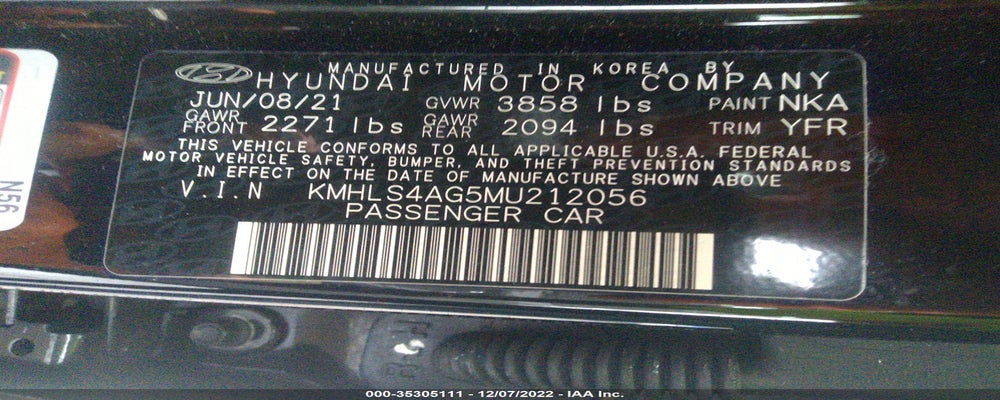 KMHLS4AG5MU212056 2021 HYUNDAI ELANTRA photo no. 9