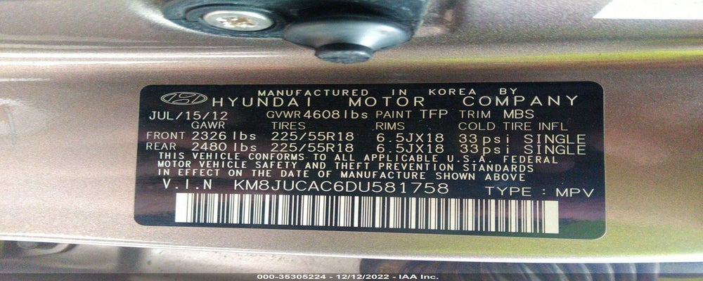 KM8JUCAC6DU581758 2013 HYUNDAI TUCSON photo no. 9