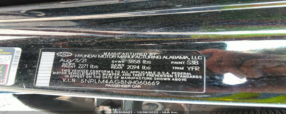 5NPLM4AG8NH060669 2022 HYUNDAI ELANTRA photo no. 9