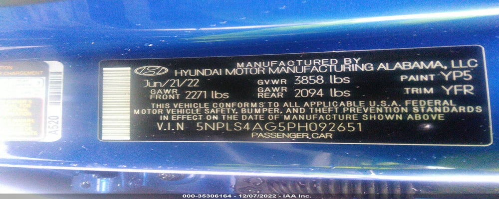 5NPLS4AG5PH092651 2023 HYUNDAI ELANTRA photo no. 9