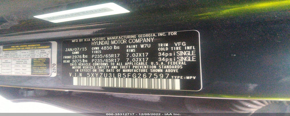 5XYZU3LB5FG267597 2015 HYUNDAI SANTA FE SPORT photo no. 9