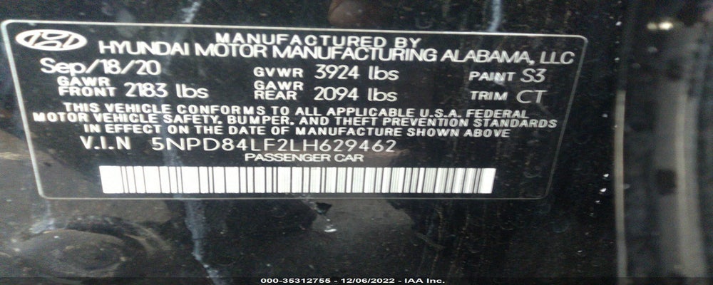 5NPD84LF2LH629462 2020 HYUNDAI ELANTRA photo no. 9