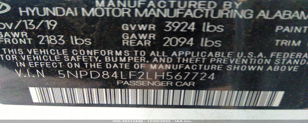 5NPD84LF2LH567724 2020 HYUNDAI ELANTRA photo no. 9