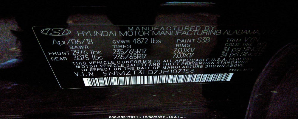 5NMZT3LB7JH107156 2018 HYUNDAI SANTA FE SPORT photo no. 9
