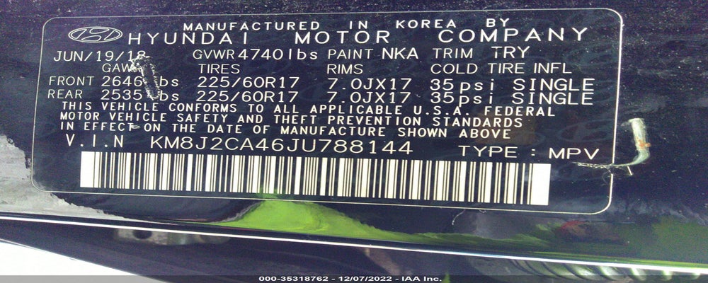 KM8J2CA46JU788144 2018 HYUNDAI TUCSON photo no. 9