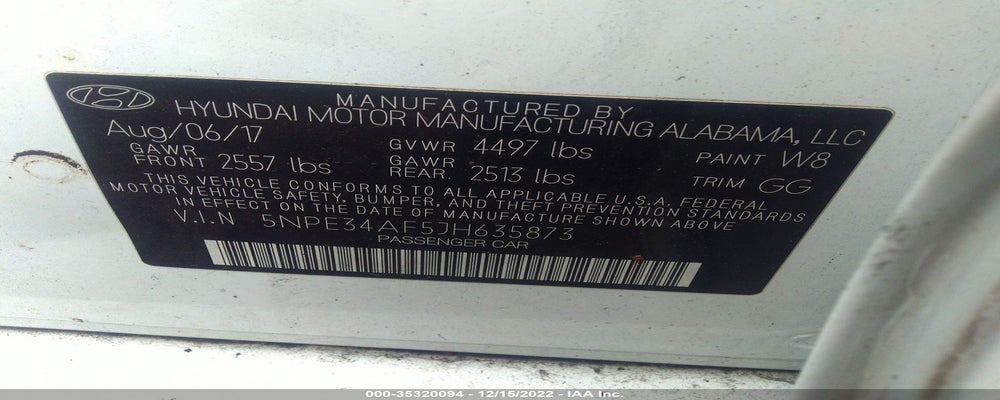 5NPE34AF5JH635873 2018 HYUNDAI SONATA photo no. 9