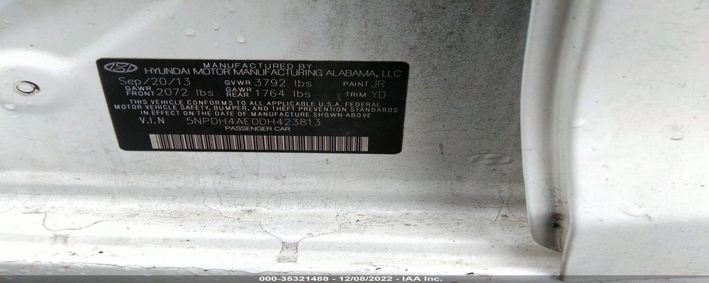 5NPDH4AE0DH423813 2013 HYUNDAI ELANTRA photo no. 9