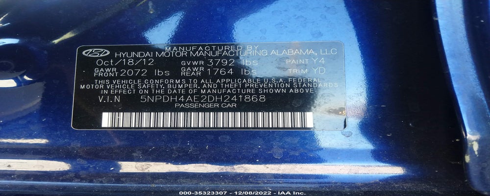 5NPDH4AE2DH241868 2013 HYUNDAI ELANTRA photo no. 9