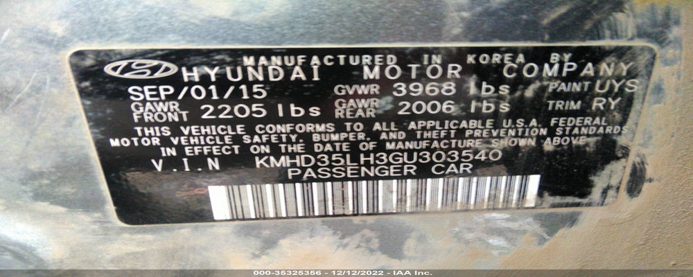 KMHD35LH3GU303540 2016 HYUNDAI ELANTRA GT photo no. 9