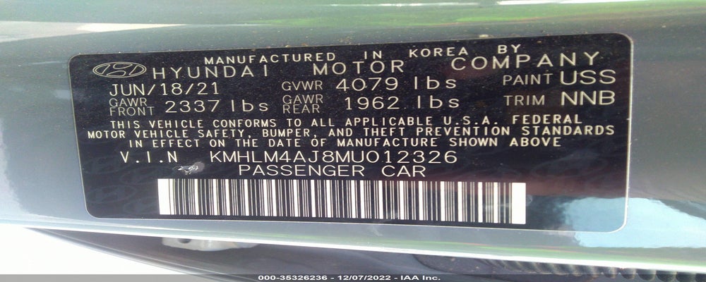 KMHLM4AJ8MU012326 2021 HYUNDAI ELANTRA HYBRID photo no. 9