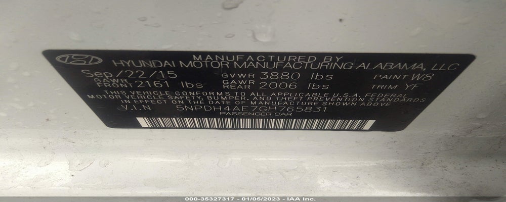 5NPDH4AE7GH765831 2016 HYUNDAI ELANTRA photo no. 9