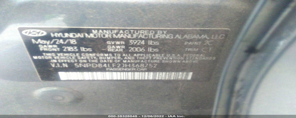5NPD84LF2JH368752 2018 HYUNDAI ELANTRA photo no. 9