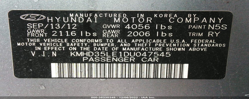 KMHD35LE1DU047545 2013 HYUNDAI ELANTRA GT photo no. 9