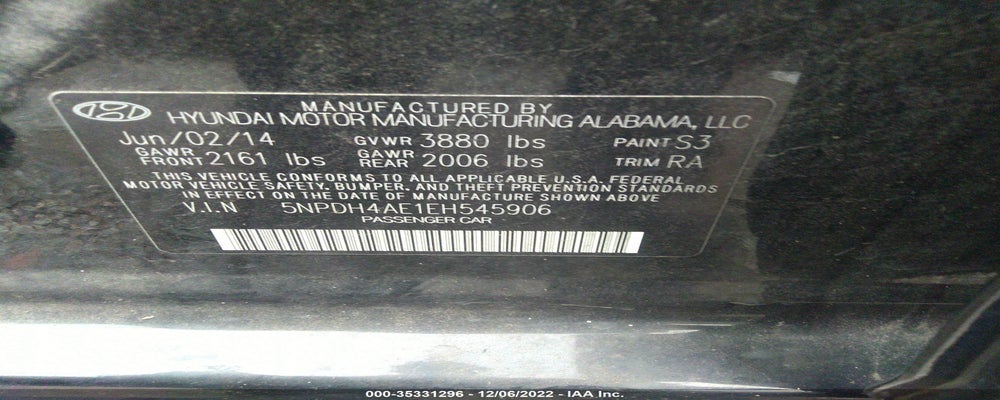 5NPDH4AE1EH545906 2014 HYUNDAI ELANTRA photo no. 9