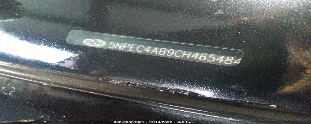 5NPEC4AB9CH465484 2012 HYUNDAI SONATA photo no. 9