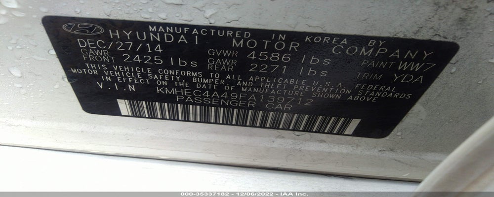 KMHEC4A49FA139712 2015 HYUNDAI SONATA HYBRID photo no. 9