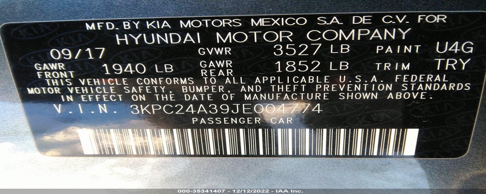 3KPC24A39JE004774 2018 HYUNDAI ACCENT photo no. 9