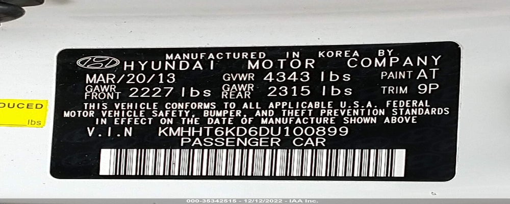 KMHHT6KD6DU100899 2013 HYUNDAI GENESIS COUPE photo no. 9