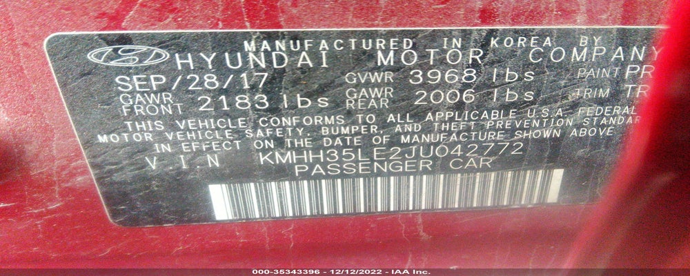 KMHH35LE2JU042772 2018 HYUNDAI ELANTRA GT photo no. 9