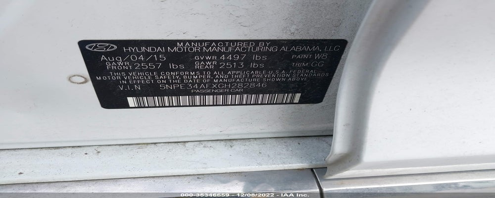 5NPE34AFXGH282846 2016 HYUNDAI SONATA photo no. 9