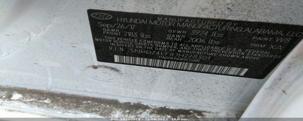 5NPD74LF8JH278301 2018 HYUNDAI ELANTRA photo no. 9