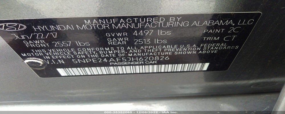 5NPE24AF5JH620826 2018 HYUNDAI SONATA photo no. 9