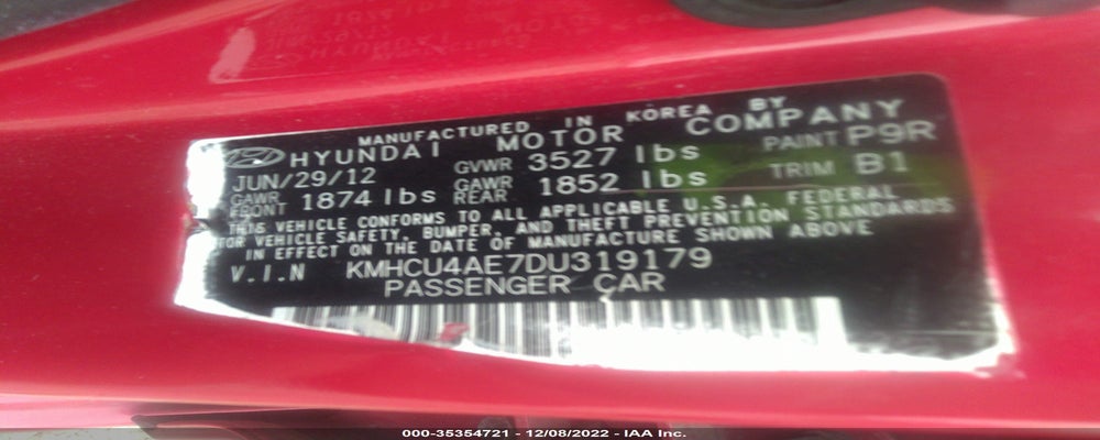KMHCU4AE7DU319179 2013 HYUNDAI ACCENT photo no. 9