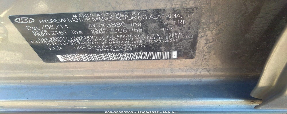 5NPDH4AE2FH620081 2015 HYUNDAI ELANTRA photo no. 9