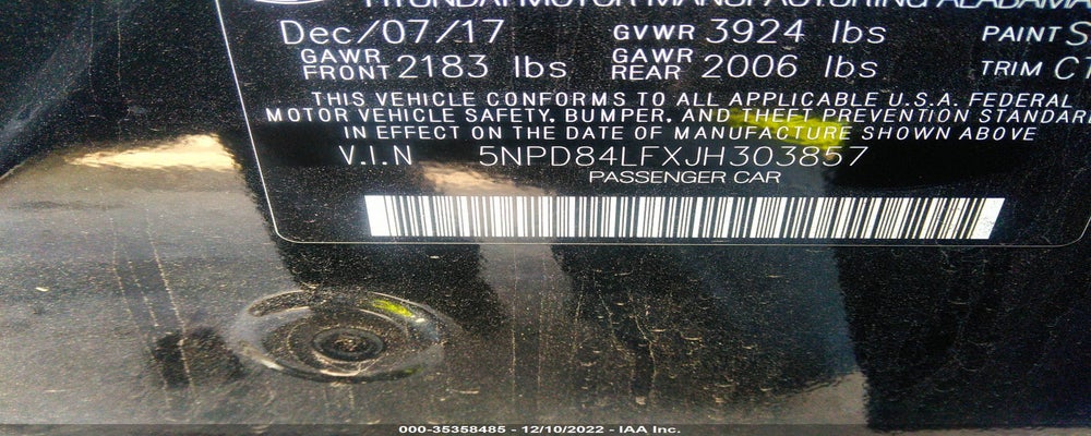 5NPD84LFXJH303857 2018 HYUNDAI ELANTRA photo no. 9