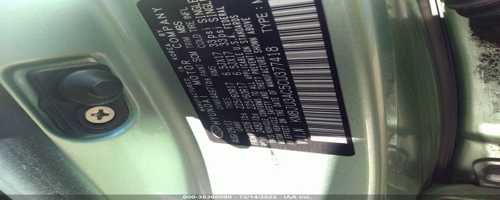 KM8JU3AC5CU377418 2012 HYUNDAI TUCSON photo no. 9