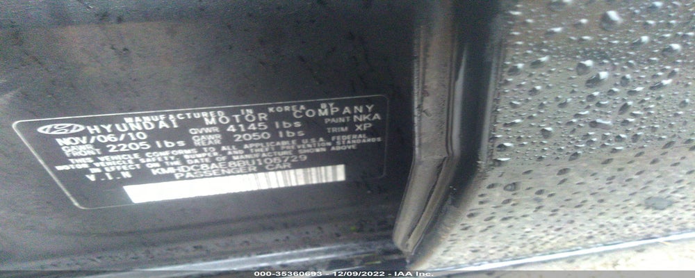 KMHDC8AE8BU108729 2011 HYUNDAI ELANTRA TOURING photo no. 9