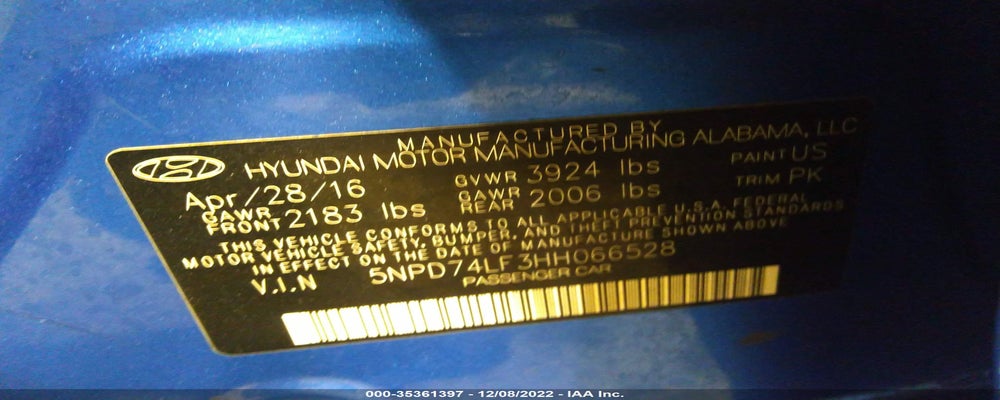 5NPD74LF3HH066528 2017 HYUNDAI ELANTRA photo no. 9