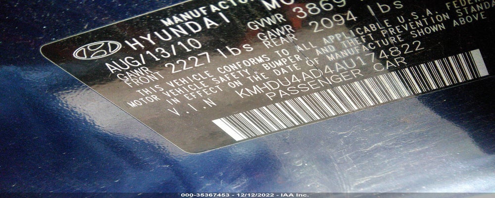 KMHDU4AD4AU174822 2010 HYUNDAI ELANTRA photo no. 9