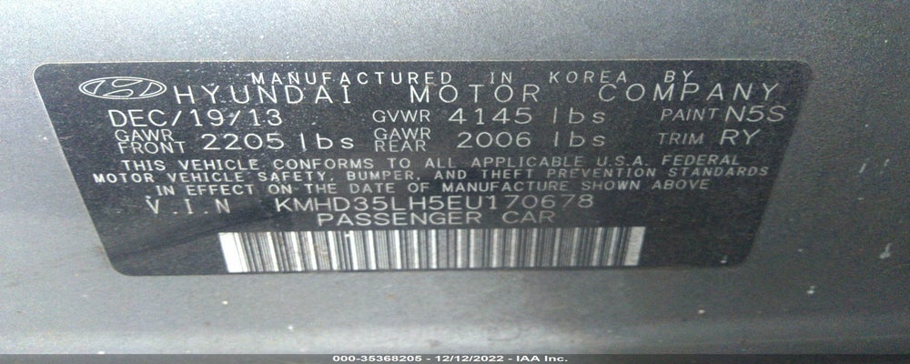 KMHD35LH5EU170678 2014 HYUNDAI ELANTRA GT photo no. 9