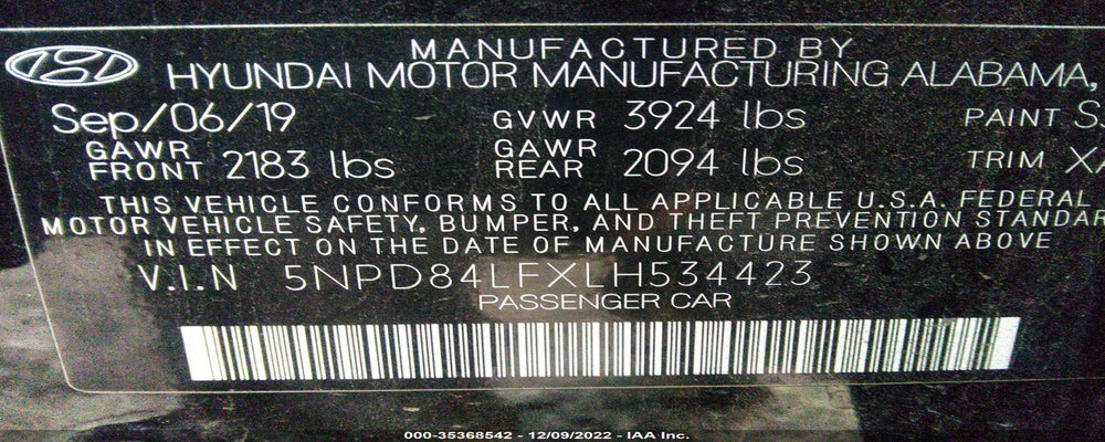 5NPD84LFXLH534423 2020 HYUNDAI ELANTRA photo no. 9