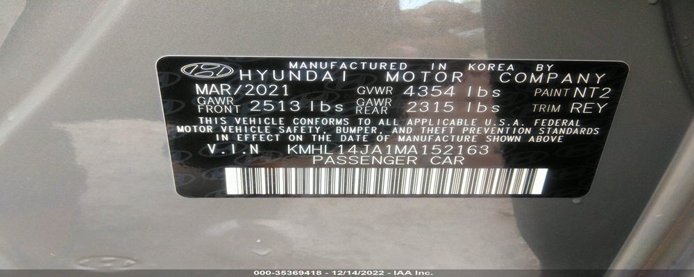 KMHL14JA1MA152163 2021 HYUNDAI SONATA photo no. 9