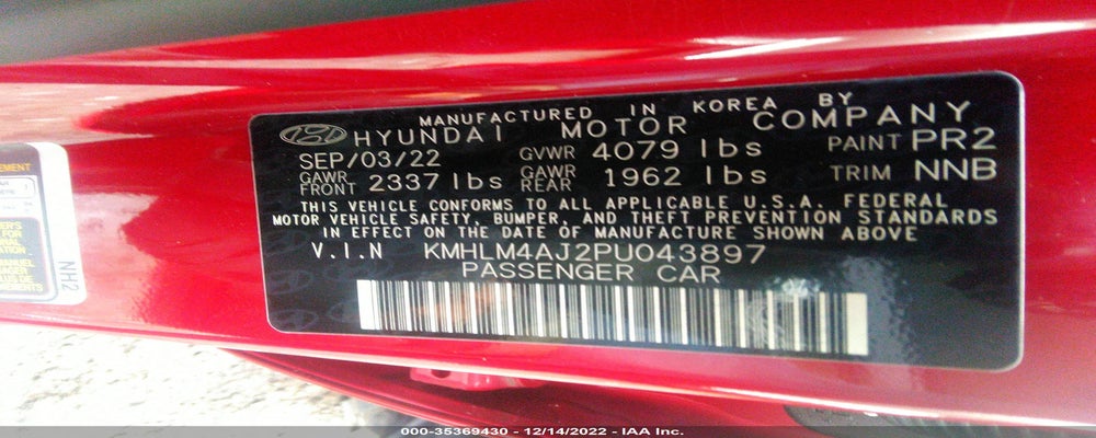 KMHLM4AJ2PU043897 2023 HYUNDAI ELANTRA HYBRID photo no. 9