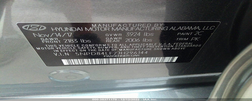5NPD84LF2JH296144 2018 HYUNDAI ELANTRA photo no. 9
