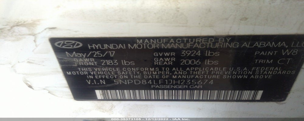 5NPD84LF1JH235674 2018 HYUNDAI ELANTRA photo no. 9