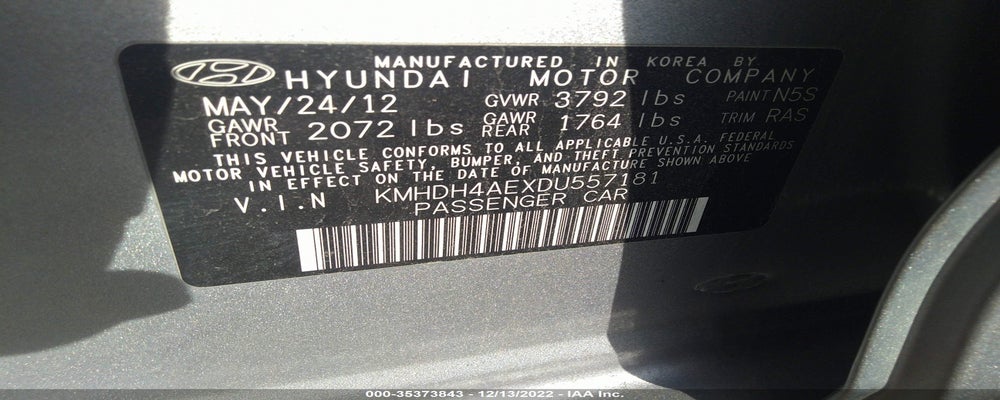 KMHDH4AEXDU557181 2013 HYUNDAI ELANTRA photo no. 9