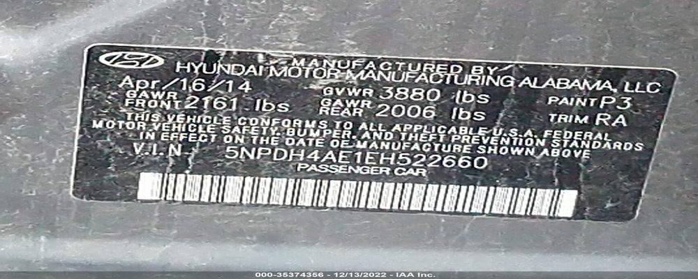 5NPDH4AE1EH522660 2014 HYUNDAI ELANTRA photo no. 9