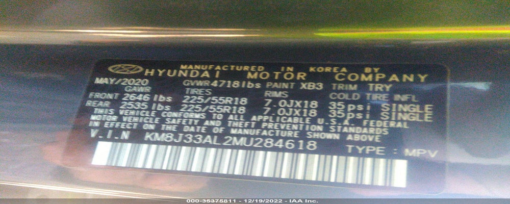 KM8J33AL2MU284618 2021 HYUNDAI TUCSON photo no. 9