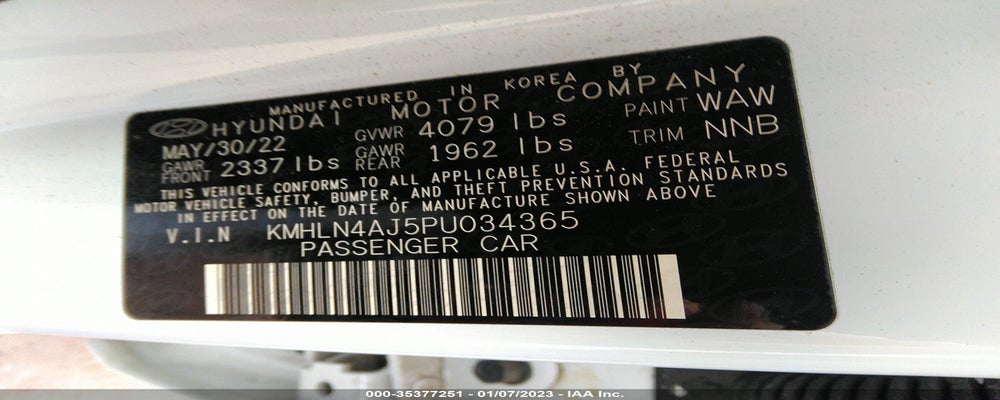KMHLN4AJ5PU034365 2023 HYUNDAI ELANTRA HYBRID photo no. 9