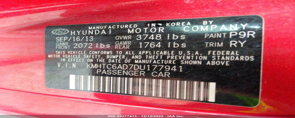 KMHTC6AD7DU177941 2013 HYUNDAI VELOSTER photo no. 9