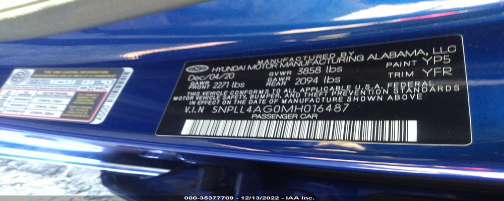 5NPLL4AG0MH016487 2021 HYUNDAI ELANTRA photo no. 9