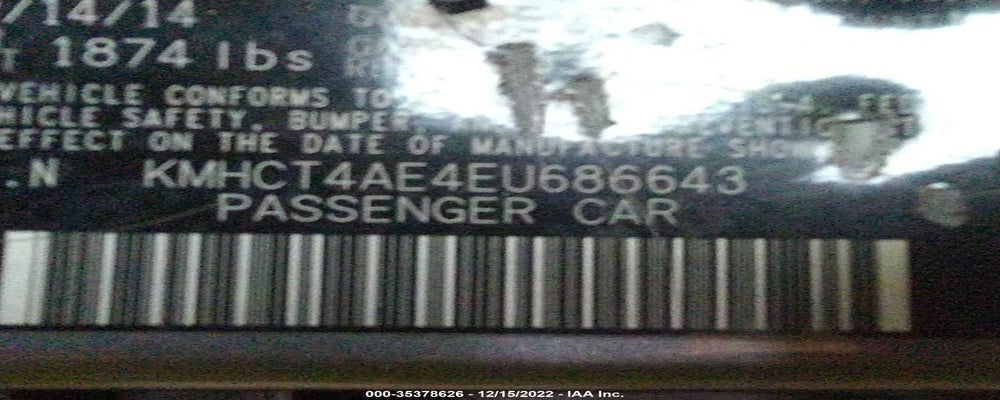 KMHCT4AE4EU686643 2014 HYUNDAI ACCENT photo no. 9