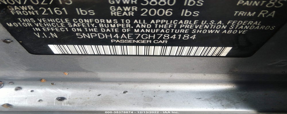 5NPDH4AE7GH784184 2016 HYUNDAI ELANTRA photo no. 9