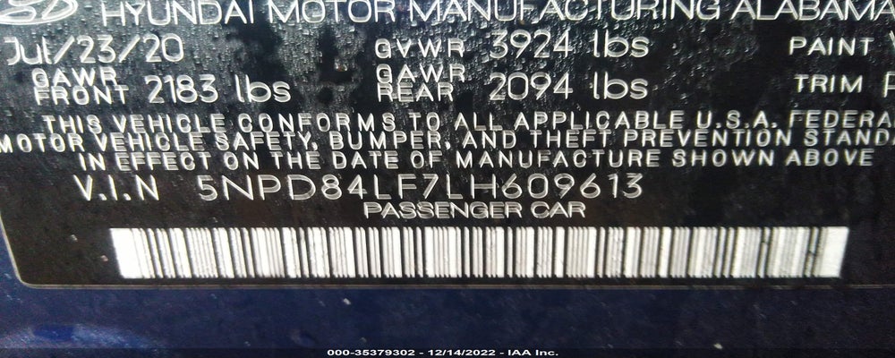 5NPD84LF7LH609613 2020 HYUNDAI ELANTRA photo no. 9