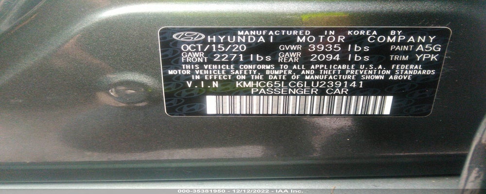 KMHC65LC6LU239141 2020 HYUNDAI IONIQ HYBRID photo no. 9